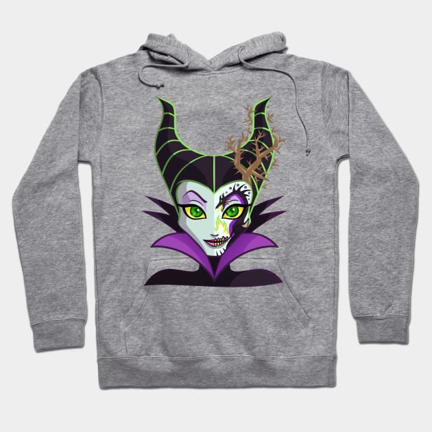 Sugar Skull Series: Dragon Queen Hoodie by Ellador